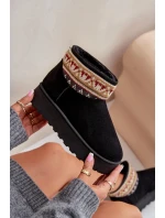 Dámské Sněhule S Vzorem Na Platformě Černé Avatharia