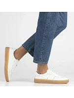 Dámské kožené boty na platformě bílé Filippo DP7543/26