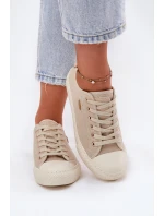 Dámské Textilní Tenisky Big Star RR274767 Béžové