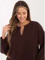 Mikina MJ BL H2412.26 tmavě hnědá