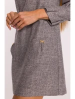 M870 Tweed mini šaty - grafitové