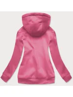 Tmavě růžová dámská tepláková mikina (W02-19)