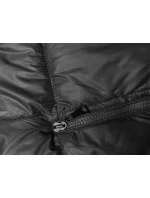 Jednoduchá černá dámská vesta s kapucí (YP-22072-1)