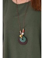 Sada halenky + kalhot s přívěskem khaki Sada halenky + kalhot s přívěskem khaki