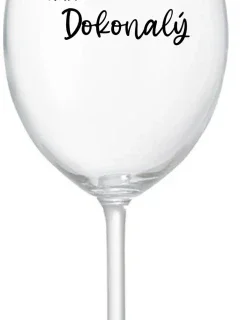 PÁN DOKONALÝ - priehľadný pohár na víno 350 ml