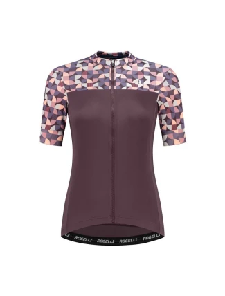 Rogelli ESSENTIAL GRAPHIC dres bordó-korálová M