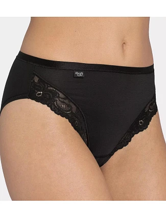 Sloggi Romance - Tai kalhotky z bavlny Supima® s krajkou Sloggi