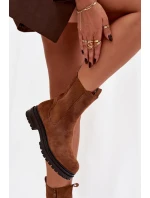 Dámské chelsea boty na zip Camel Julienne