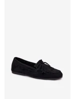 Dámské mokasíny s třásněmi černé Janelisse