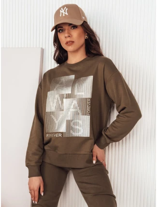 FEMMES dámská mikina hnědá FashionStreet BY1282