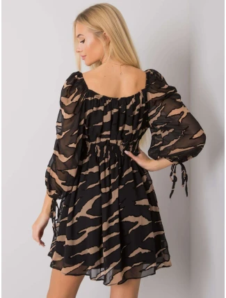 Šaty LC SK 22K 3040.19P černá a béžová Šaty LC SK 22K 3040.19P černá a béžová