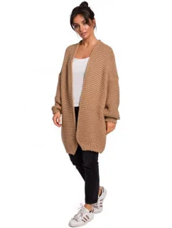 Dámský svetr nadměrné velikosti BK037 - karamelový - BeWear