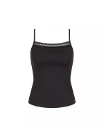 sloggi GO Ribbed Spaghetti Top - BLACK - SLOGGI BLACK - SLOGGI