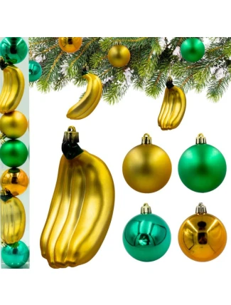 DEKORATIVNÍ PLASTOVÁ CETKA BEZPEČNÁ 7KS BANÁNOVÁ SLÍDA