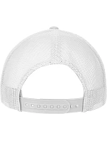 Flexfit 6606CF 6 panelová Trucker kšiltovka 55.06CF silver/white/silver