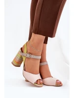 Sandály na podpatku  model 211949 Step in style