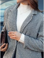 Dámský oversize kabát TEDDSTYLE černý FashionStreet NY0725 Dámský oversize kabát TEDDSTYLE černý FashionStreet NY0725