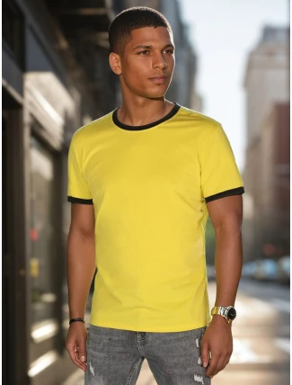 Pánské základní žluté tričko FashionStreet RX5660