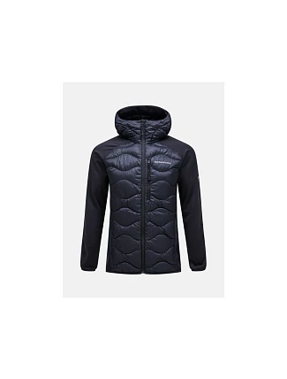 Bunda Peak Performance M Helium Down Hybrid Hood, černá Bunda Peak Performance M Helium Down Hybrid Hood, černá