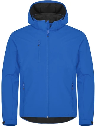 Clique Classics Softshell Hoody M Pánská 3-vrstvá softshellová bunda s kapucí 67.0912 royal blue