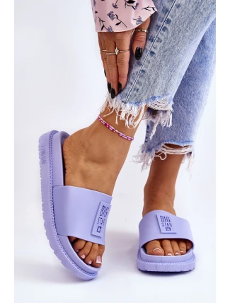 Dámské pantofle Big Star LL274431 Světle fialová