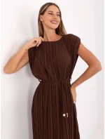 Šaty DHJ SK 21309.96 tmavě hnědé