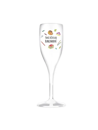 Personalizovaná nerozbitná prosecco sklenice pro paní učitelku/pana učitele (pomůcky) Personalizovaná nerozbitná prosecco sklenice pro paní učitelku/pana učitele (pomůcky)