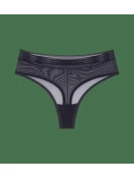 Tempting Sheer Highwaist String - BLACK - TRIUMPH BLACK - TRIUMPH