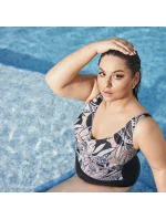 Dámské jednodílné plavky 61 black plus - AVA Dámské jednodílné plavky 61 black plus - AVA