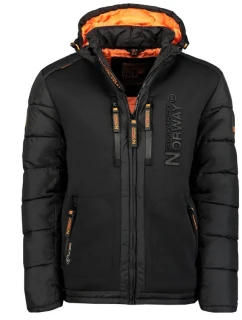 Geographical Norway pánská bunda BEACHWOOD BLACK-FORANGE DB MEN 068 BS4 BLACK (WU6631H/GN-NOIR)