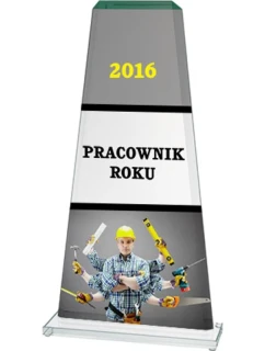 Skleněná trofej s barevným potiskem LuxorJet