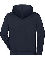 Daiber JN 839 Prac. mikina z bio bavlny, kapuce, "1/4" zip 02.0839 navy