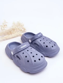 Dětské pěnové pantofle Crocs Modre Cloudy