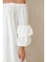 Španělské šaty s volánky 8002 ecru - Kesi Španělské šaty s volánky 8002 ecru - Kesi