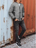 Pánská bunda bomber grafitová FashionStreet TX3824