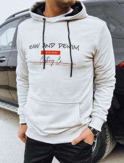 FashionStreet pánská světle šedá mikina s potiskem BX5710