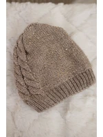 Dámská čepice Amira K359 tmavě béžová