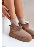 Nízke sněhule na platformě Big Star OO274A100 béžové