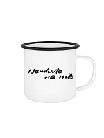NEMLUVTE NA MĚ - bílý plecháček 350 ml NEMLUVTE NA MĚ - bílý plecháček 350 ml