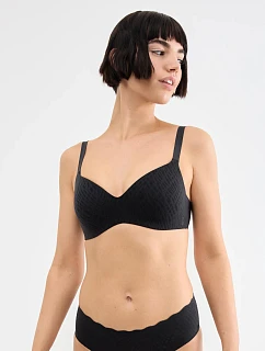 Dámská podprsenka ZERO Feel Bliss THE UP TshirtBra Black černá - SLOGGI