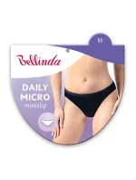 Dámské kalhotky s krajkou DAILY MICRO SLIP - BELLINDA - černá