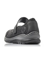 Pohodlná ažurová polobotka Rieker W RKR575 černá