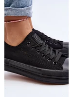 Dámské látkové tenisky Černé Staneva