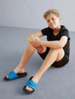 Junior žabky Cool Cat 2.0 Jr 390881 07 Modrá s černou - Puma