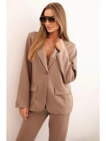 Dámský komplet s viskózou a ozdobami a elastickými kalhotami fango