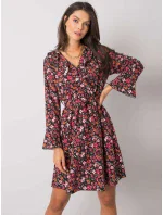 Šaty DHJ SK 13891A.71P černá a červená