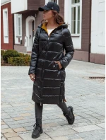 Dámský prošívaný zimní kabát s kapucí BETHANNY černý FashionStreet TY4552 Dámský prošívaný zimní kabát s kapucí BETHANNY černý FashionStreet TY4552