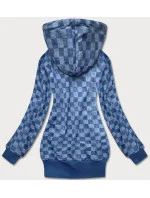 Světle modrá károvaná sportovní mikina (AMG-62) Světle modrá károvaná sportovní mikina (AMG-62)