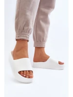 Dámské žabky na tlusté podrážce bílé Oreithano