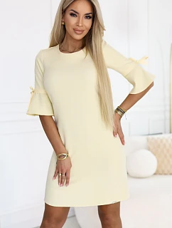 Dámské šaty 217-12 NEVA pastelově žluté - Numoco